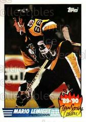 Mario Lemieux [Tiffany] #17 Hockey Cards 1990 Topps Team Scoring Leaders Prices