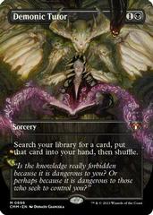 Demonic Tutor [Borderless Foil] #696 Magic Commander Masters Prices