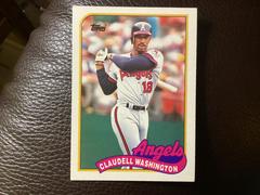 Claudell Washington #125T Baseball Cards 1989 Topps Traded Prices