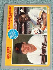 M. L. Prospects [R. Deer, A. Sanchez] #648 Baseball Cards 1985 Fleer Prices