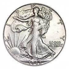 1942 S Coins Walking Liberty Half Dollar Prices