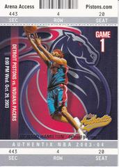 Richard Hamilton #32 Basketball Cards 2003 Fleer Authentix Prices