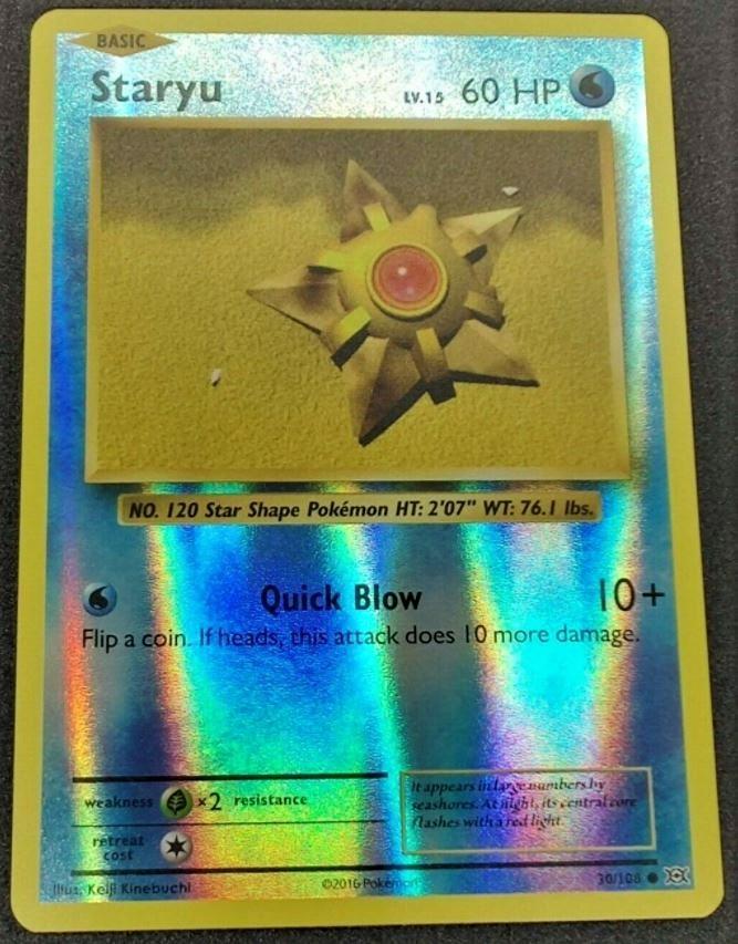 Staryu [Reverse Holo] #30 Pokemon Evolutions