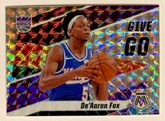 De'Aaron Fox [Mosaic] Basketball Cards 2019 Panini Mosaic Give and Go Prices
