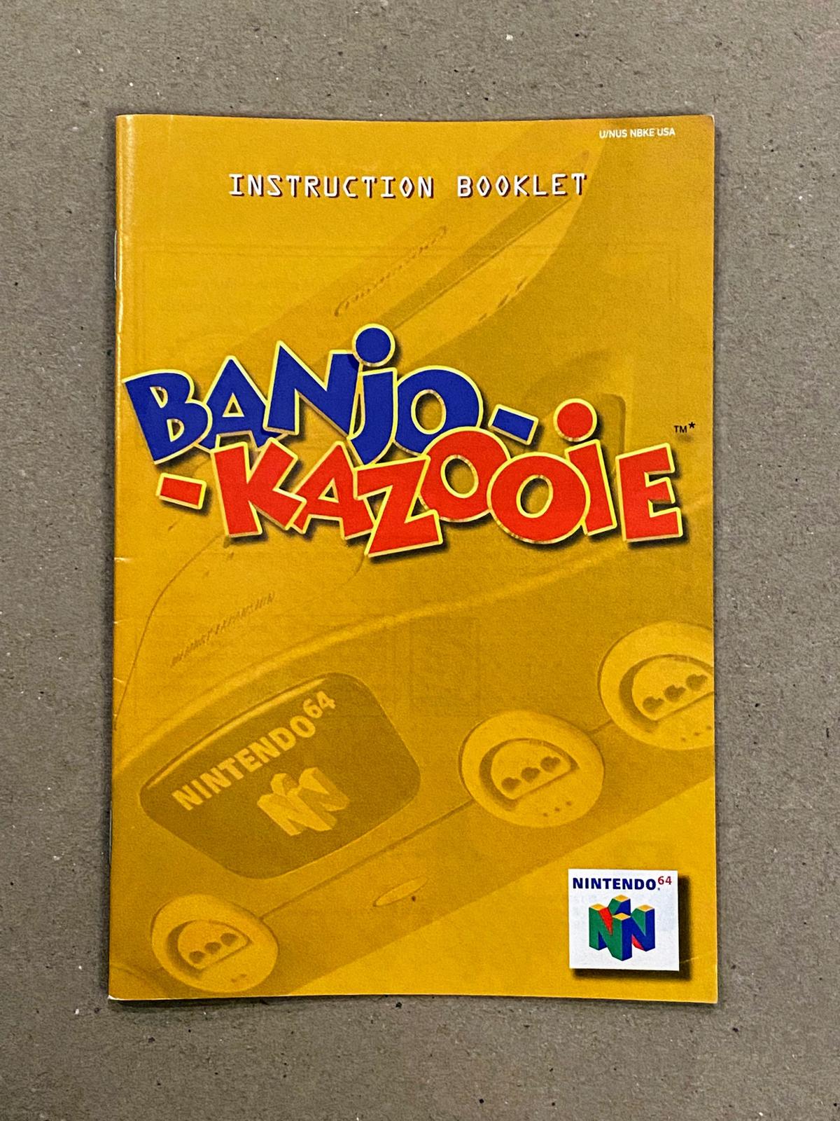 BanjoKazooie Manual only Nintendo 64
