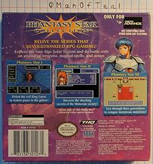 Box Back | Phantasy Star Collection GameBoy Advance