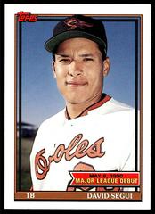 David Segui #140 Baseball Cards 1991 Topps '90 M.L. Debut Prices