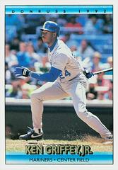 Ken Griffey Jr. #165 Baseball Cards 1992 Donruss Prices