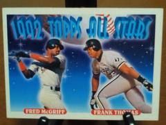 F. McGriff, F. Thomas Baseball Cards 1993 Topps Prices