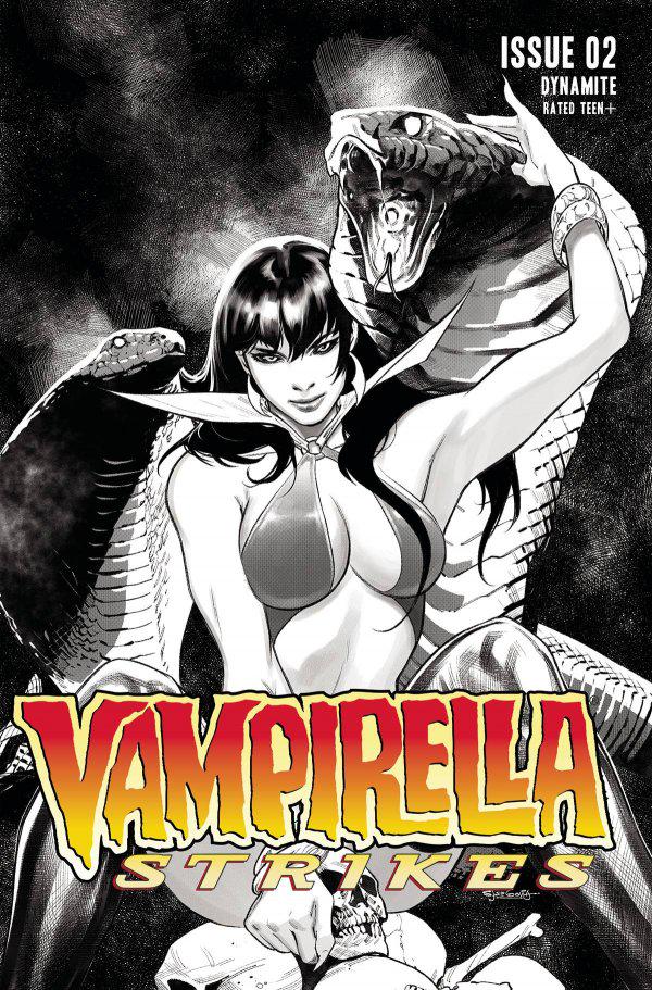 Vampirella Strikes [Segovia B&W] #2 (2022) Comic Books Vampirella Strikes