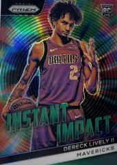 Dereck Lively II [Green] #14 Basketball Cards 2023 Panini Prizm Instant Impact Prices
