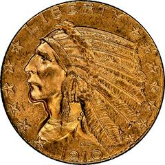 1910 [PROOF] Coins Indian Head Half Eagle Prices