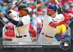 Julio Rodriguez, Kyle Schwarber #OS-30 Baseball Cards 2022 Topps Now Off Season Prices