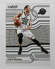 Gordon Hayward Basketball Cards 2015 Panini Clear Vision Prices