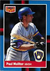 Paul Molitor #BC-3 Baseball Cards 1988 Donruss MVP Prices