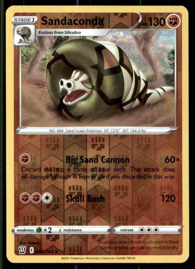 Sandaconda [Reverse Holo] #82 Pokemon Battle Styles