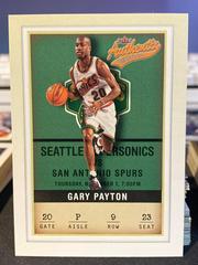 Gary Payton #9 Basketball Cards 2001 Fleer Authentix Prices