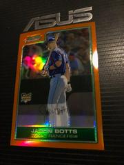 Jason Botts {Orange Refractor} #210 Baseball Cards 2006 Bowman Chrome Prices
