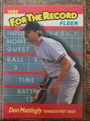 Don Mattingly Baseball Cards 1989 Fleer for the Record Prices