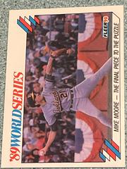 Mike Moore Baseball Cards 1990 Fleer World Series Prices