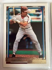 Wally Blackman [Winner] Baseball Cards 1992 Topps Gold Prices