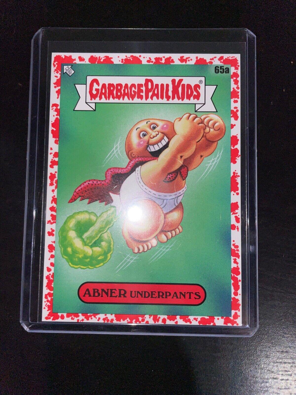 Abner Underpants [Red] #65a Garbage Pail Kids Book Worms