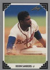 Deion Sanders Baseball Cards 1991 Leaf Prices