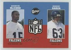 Quentin McCord, Roberto Garza Football Cards 2001 Upper Deck Vintage Prices