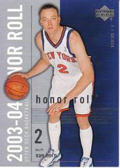 Keith Van Horn Basketball Cards 2003 Upper Deck Honor Roll Prices