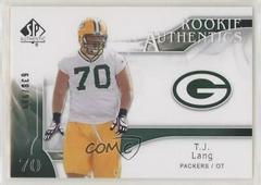 T.J. Lang #241 Football Cards 2009 SP Authentic Prices