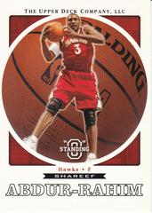 Shareef Abdur-Rahim Basketball Cards 2003 Upper Deck Standing O Prices