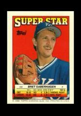 Bret Saberhagen #60 Baseball Cards 1988 Topps Stickercard Prices