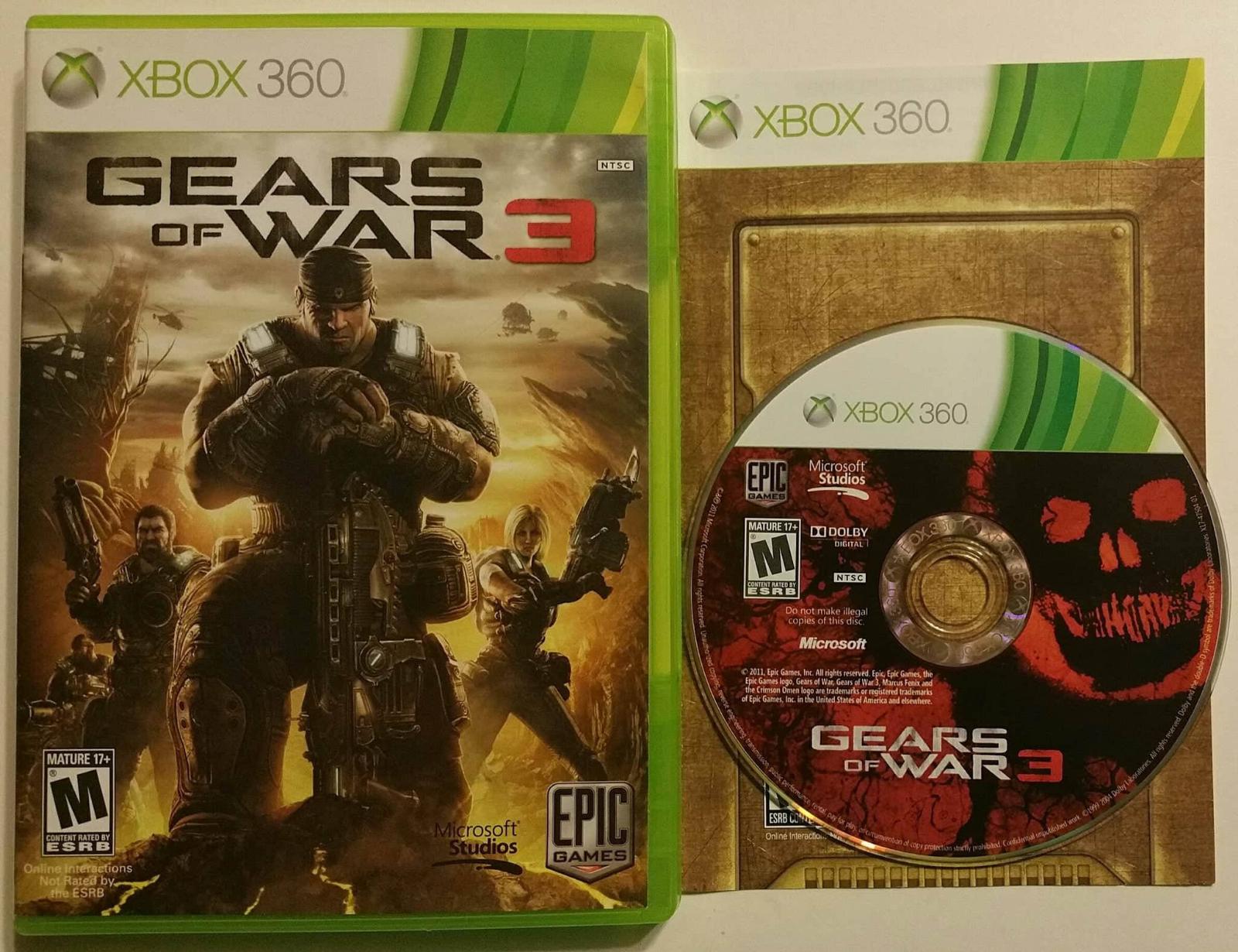 Buy the Gears of War 3 - Xbox 360 Game disc New