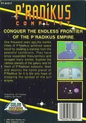 P'Radikus Conflict - Back | P'radikus Conflict NES