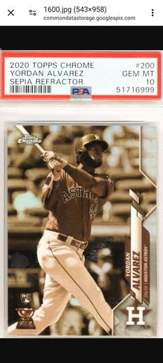 Yordan Alvarez [Sepia Refractor] #200 photo