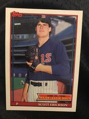 Scott Erickson #45 Baseball Cards 1991 Topps '90 M.L. Debut Prices