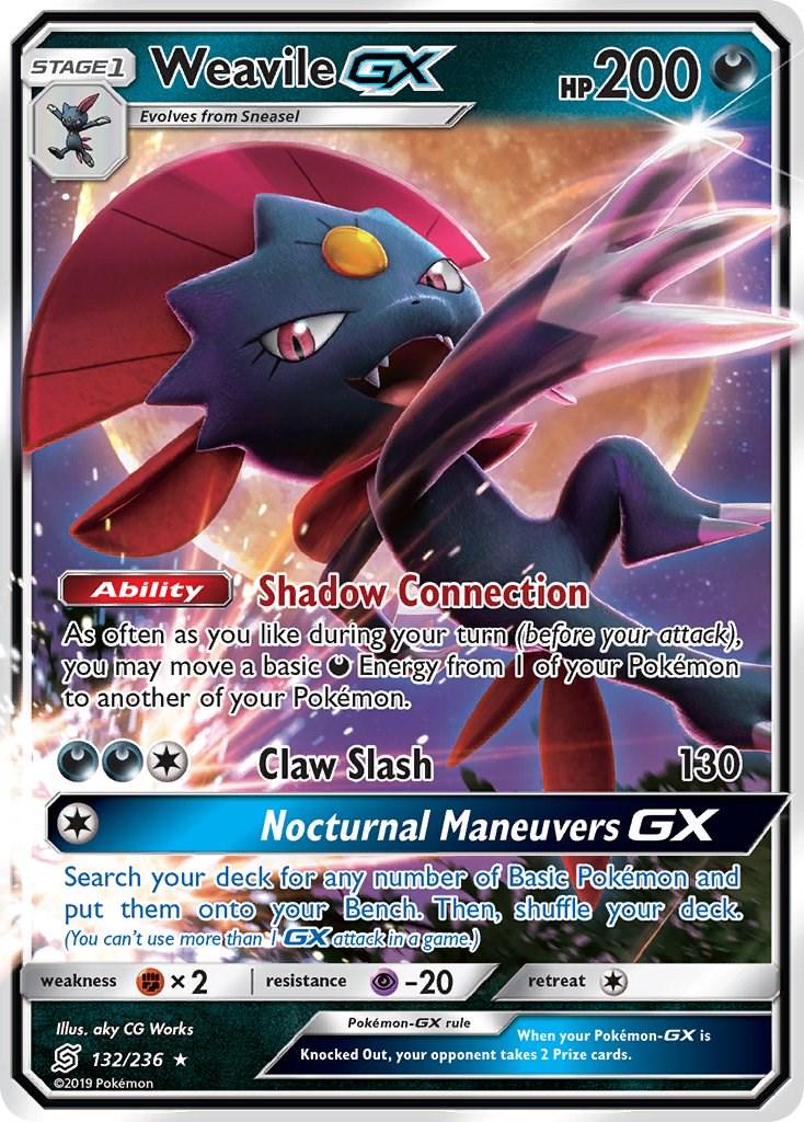 Weavile GX #132 Pokemon Unified Minds