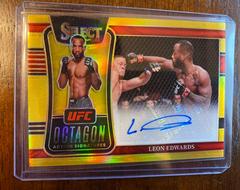Leon Edwards [Gold] Ufc Cards 2022 Panini Select UFC Octagon Action Signatures Prices