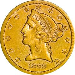 1862 S Coins Liberty Head Half Eagle Prices