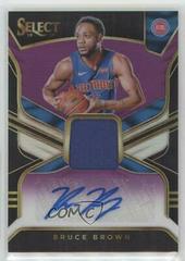 Bruce Brown [Purple] Basketball Cards 2018 Panini Select Rookie Jersey Autographs Prices