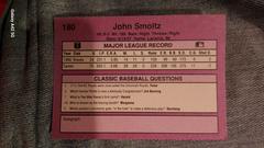 Back  | John Smoltz Baseball Cards 1991 Classic