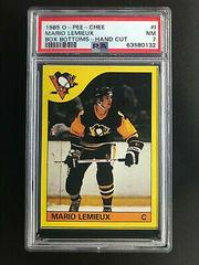 Mario Lemieux #I Hockey Cards 1985 O-Pee-Chee Box Bottoms Hand Cut Prices