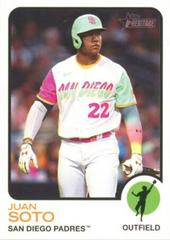 Juan Soto [Throwback Uniform] #663 Baseball Cards 2022 Topps Heritage Prices