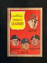 AL Strikeout Ldrs. #59 Baseball Cards 2011 Topps Heritage Prices