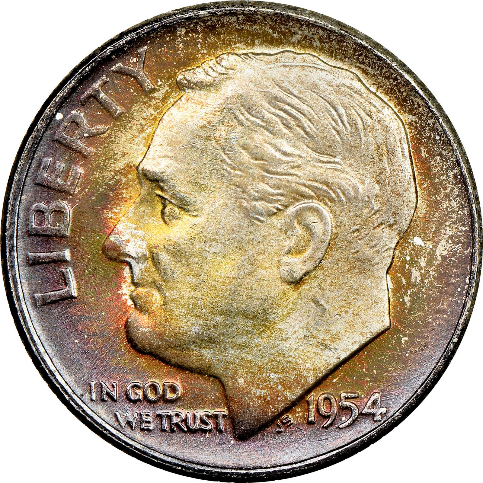 1954 D Coins Roosevelt Dime