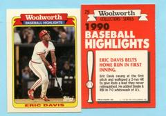 Eric Davis #25 Baseball Cards 1990 Woolworth Prices