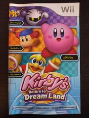 Manual | Kirby's Return to Dream Land Wii
