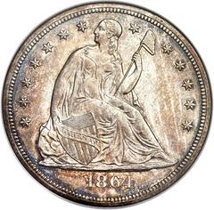 1864 [PROOF] Coins Seated Liberty Dollar Prices