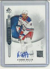 K'Andre Miller [Autograph] Hockey Cards 2020 SP Authentic Prices