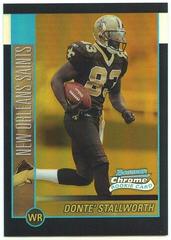 Donte Stallworth [Gold Refractor] Football Cards 2002 Bowman Chrome Prices